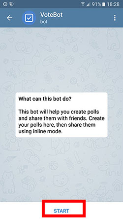 ایجاد نظرسنجی در تلگرام